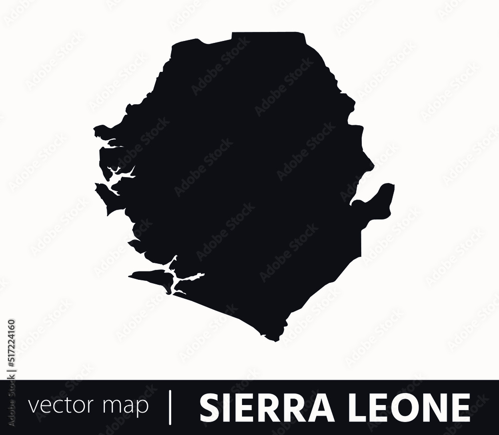 High Detailed Vector Map - Sierra Leone