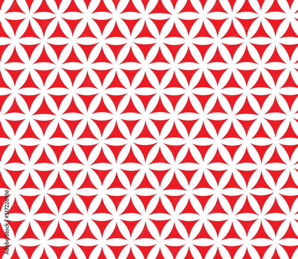 red flower of life graphic seamless vector pattern red flower of life graphic seamless vector pattern