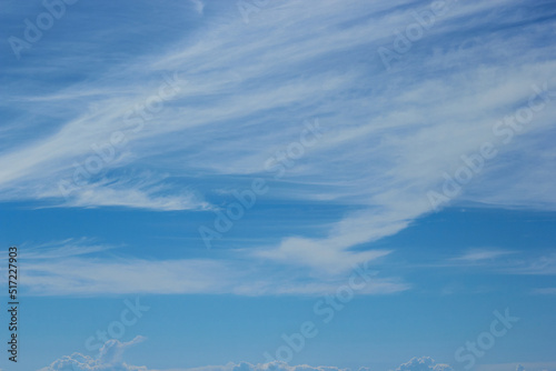 Sky blue background. Sky cloud clear