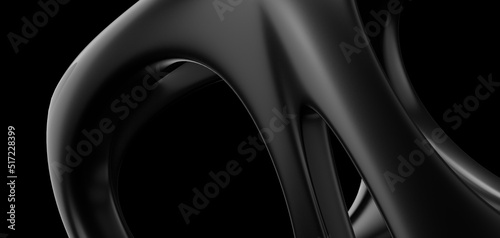 Fototapeta Naklejka Na Ścianę i Meble -  Black white marble oil ink liquid swirl texture for do ceramic counter dark