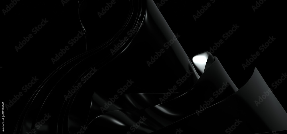 Fototapeta premium Abstract Rendering of High Tech Metal Structure.