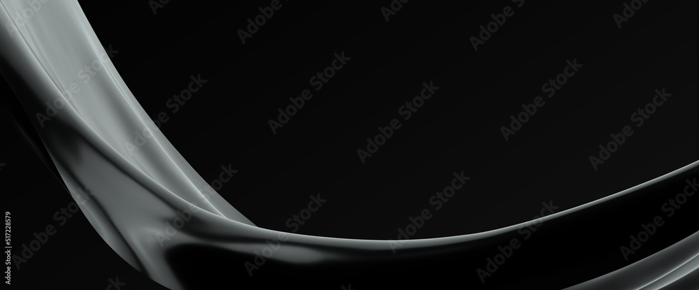 Obraz premium Abstract Rendering of High Tech Metal Structure.