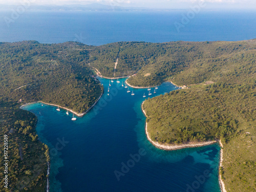 Foto Aerial view of Šćedro, Croatia