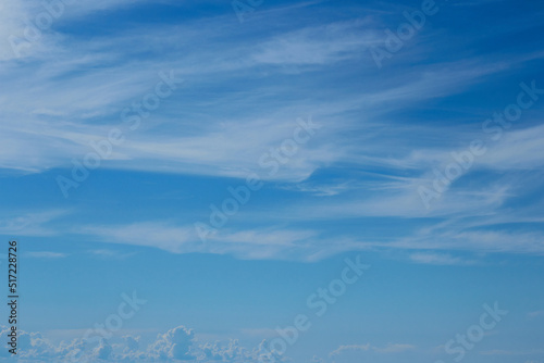 Sky blue background. Sky cloud clear
