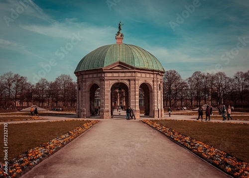 Beautiful view of the historic Dianatempel on a sunny day photo