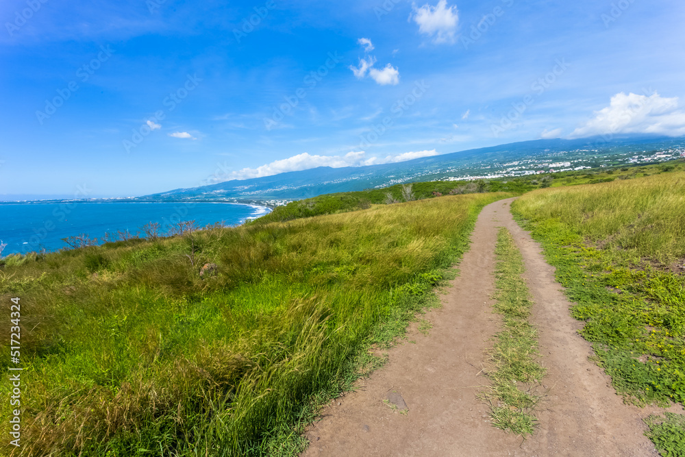 Chemin de campagne, Saint-Paul, île de la Réunion 