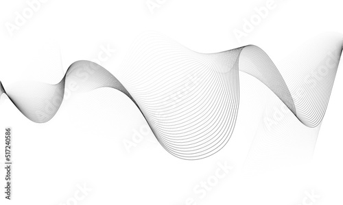 Abstract background. Black and white wave