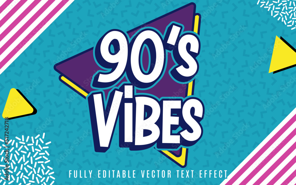 90s Theme Text Effect