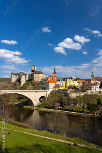 Loket castle and old town, Western Bohemia, Czech Republic © Richard Semik