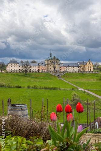 Kuks hospice with baroque decoration, Eastern Bohemia, Czech Republic photo