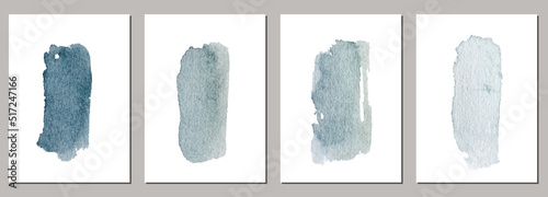 Watercolor vector paintings