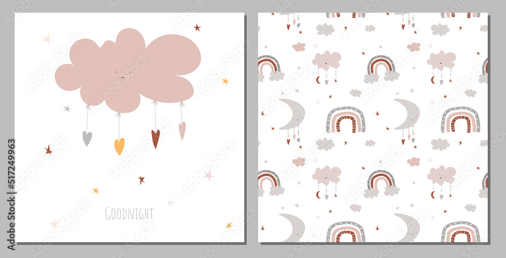 Baby night dreams vector Baby night dreams vector