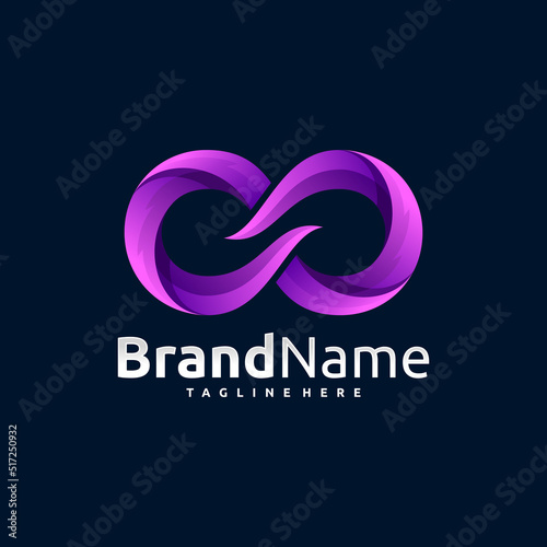 infinity logo or loop logo icon