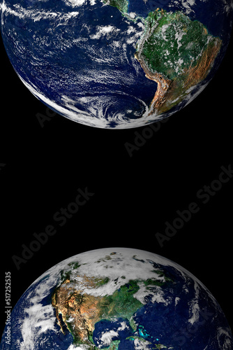 Fototapeta Naklejka Na Ścianę i Meble -  earth, North America, Central America, South America