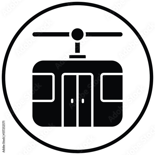 Cable Car Icon Style