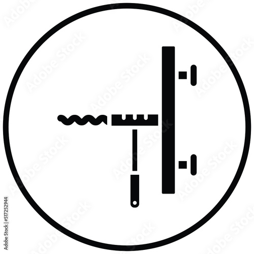 Sink Auger Icon Style