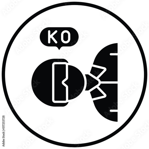 Knocked Out Icon Style