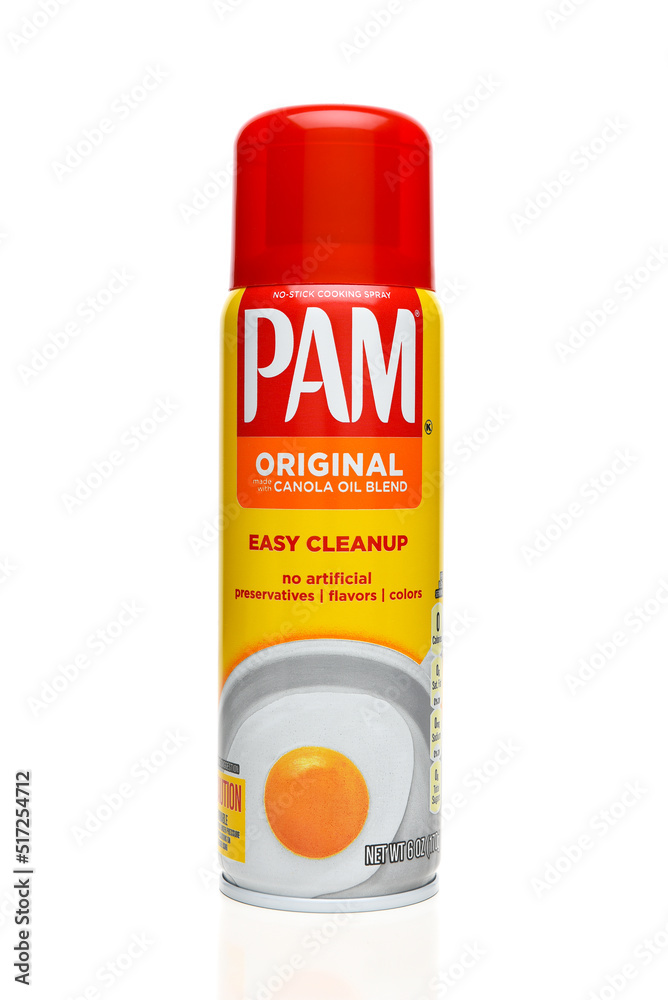 IRVINE, CALIFORNIA 15 JUL 2022 A can of Pam Original Canola Oil