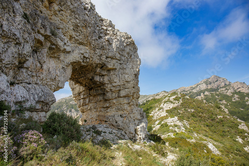 Arch known as Foradada del Pradet near Cabrafreixet, Catalonia, Spain photo