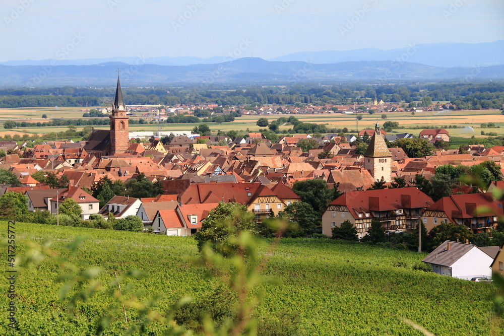 Bergheim, dans le vignoble d'Alsace, un des plus beaux villages de France