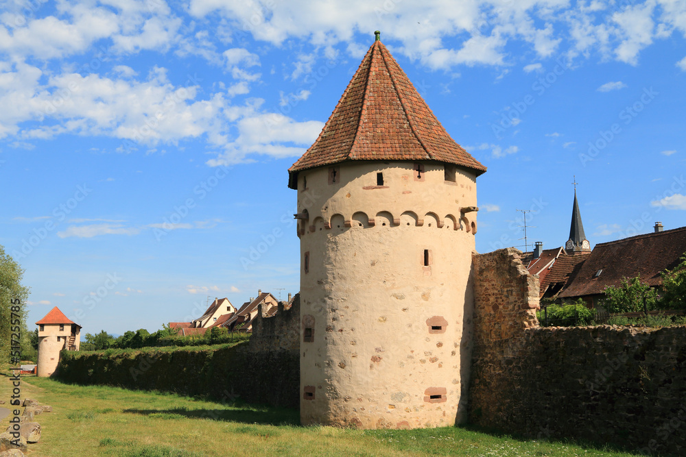 Bergheim, dans le vignoble d'Alsace, un des plus beaux villages de France