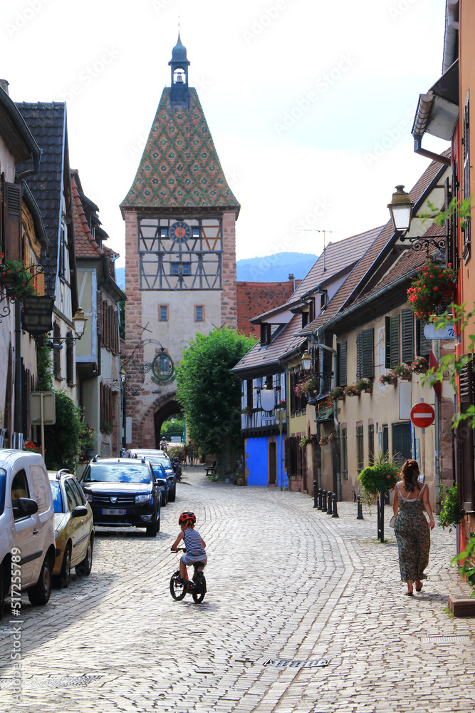 Bergheim, dans le vignoble d'Alsace, un des plus beaux villages de France