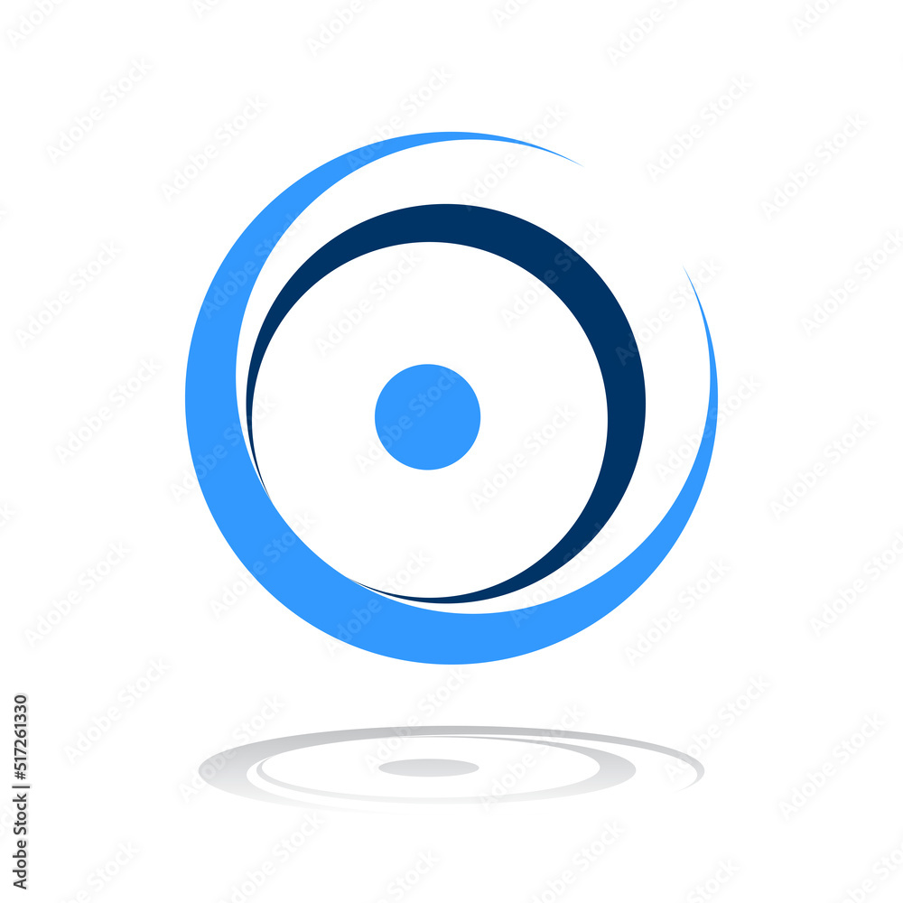 Abstract Blue Circle Icon. Element for Design. Abstract Blue Circle Icon. Element for Design.