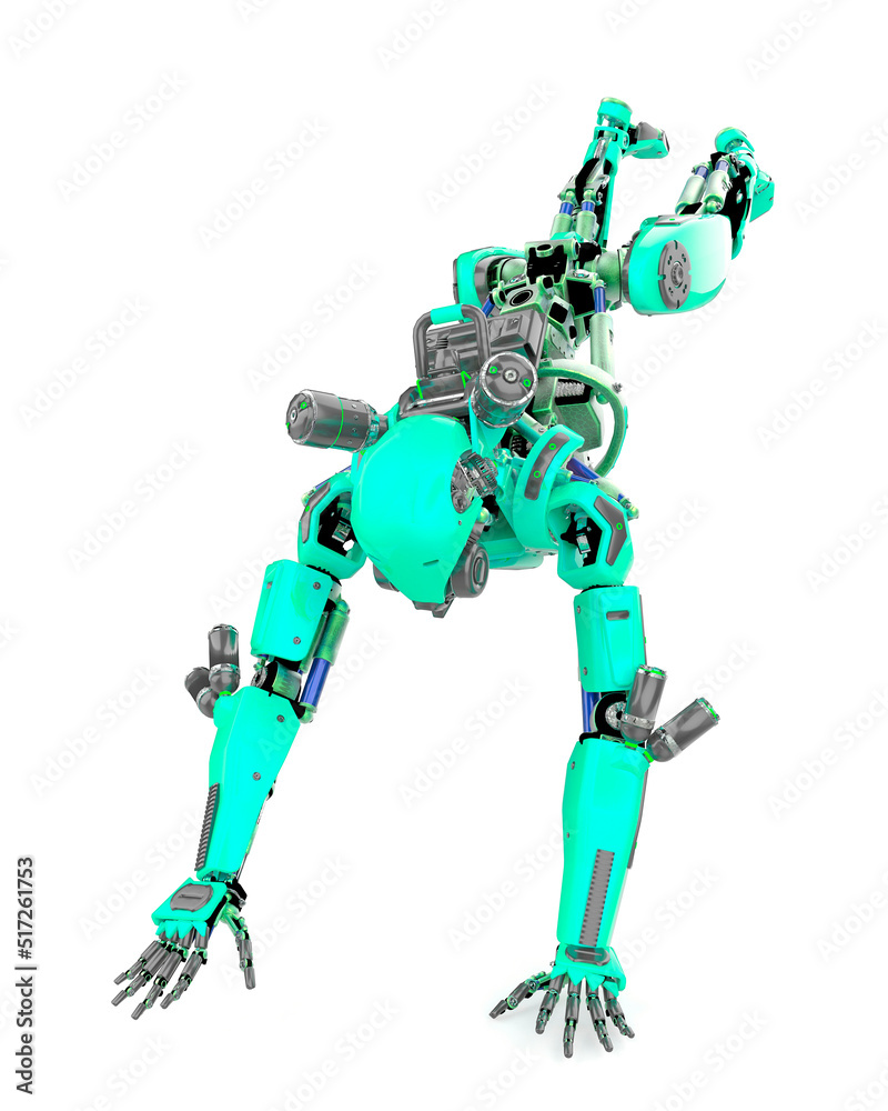 super robot is doing parkour super robot is doing parkour