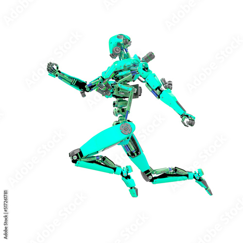 super robot is jumping © DM7