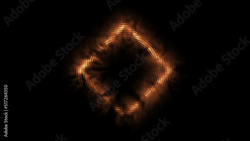 Geometric Minimalistic Background - Shape illustration with fire FX for scifi images and texts