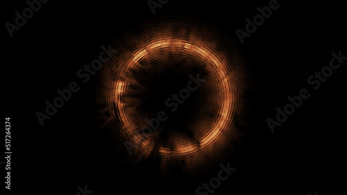 Geometric Minimalistic Background - Shape illustration with fire FX for scifi images and texts