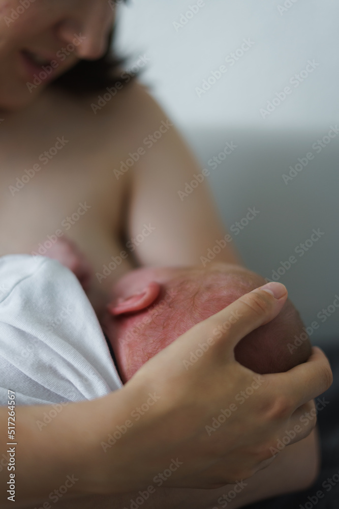 woman with baby