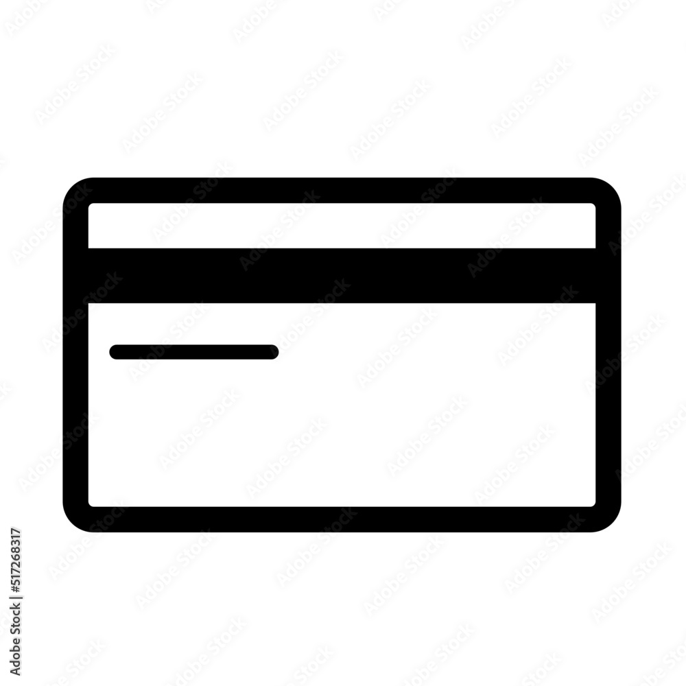 Credit Debit Card Vector Icon Black Credit Debit Card Vector Icon Black