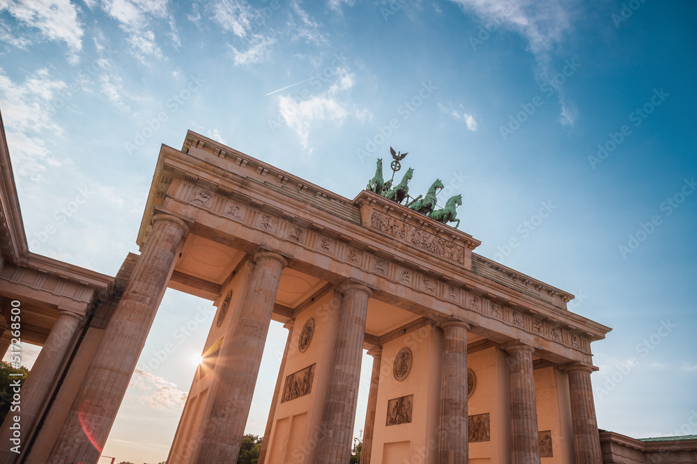 Brandenburger Tor Berlin im Sonnenschein
