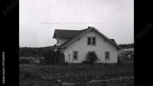 Alaskan Homes 1937 - Homes and farms near Palmer, Alaska in 1937. photo