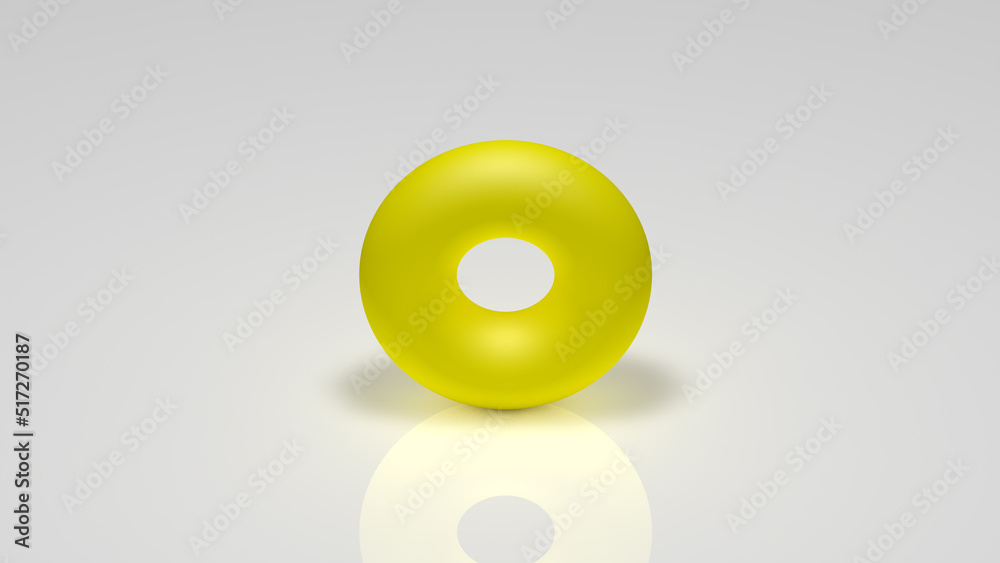 3d rendering, a yellow cylinder on a white background 3d rendering, a yellow cylinder on a white background