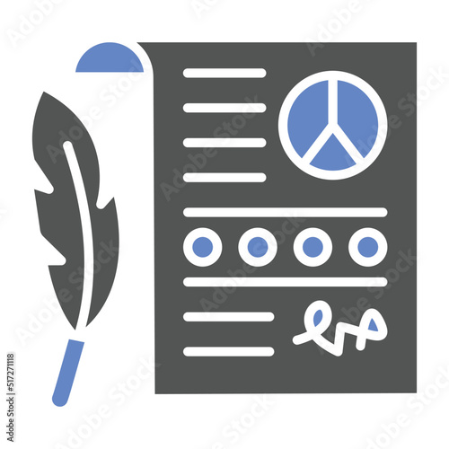 Peace Treaty Icon Style