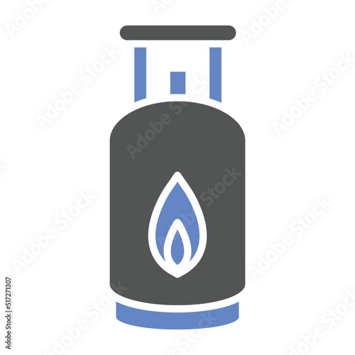 Gas Cylinders Icon Style