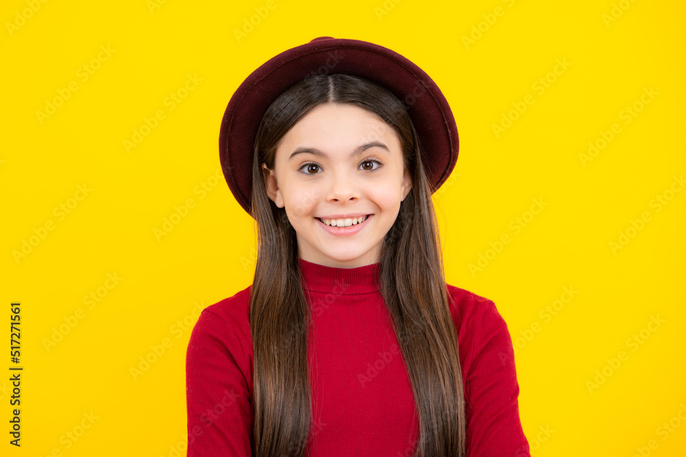 Happy teenager portrait. Child little girl 12, 13, 14 years old background studio portrait. Childhood lifestyle concept. Close-up portrait of caucasian teenager child. Smiling girl. Happy teenager portrait. Child little girl 12, 13, 14 years old background studio portrait. Childhood lifestyle concept. Close-up portrait of caucasian teenager child. Smiling girl.