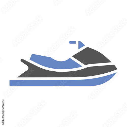 Jet Ski Icon Style