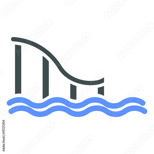Water Slide Icon Style