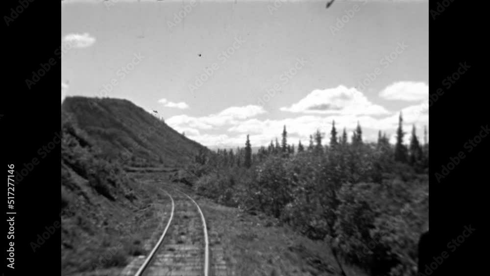 Riding the Alaska Railroad 1937 - A first person point of view from the engine of a train as it travels on the Alaska Railroad in 1937.