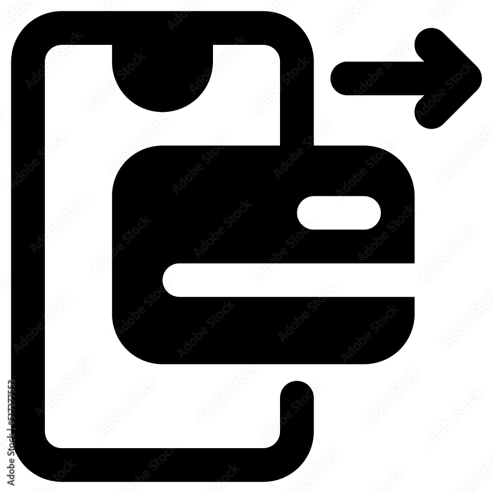 Online Payment Icon Glyph Style Online Payment Icon Glyph Style