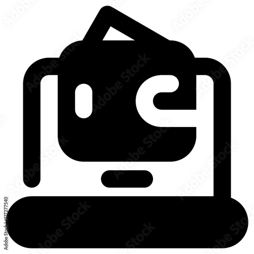 Ewallet Icon Glyph Style