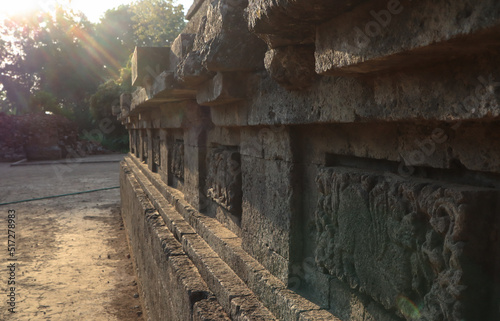 the walls of the temple inscriptions during the royal era were exposed to the sun