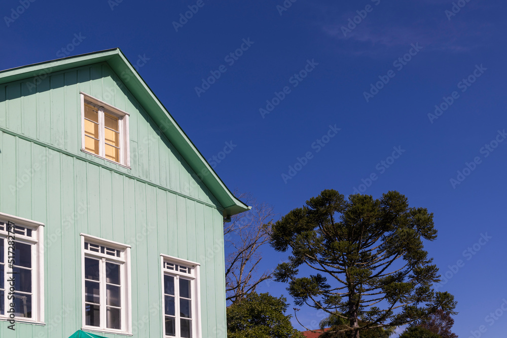 Architectural details of some typical residences in southern Brazil, Bento Gonçalves, RS, Brazil