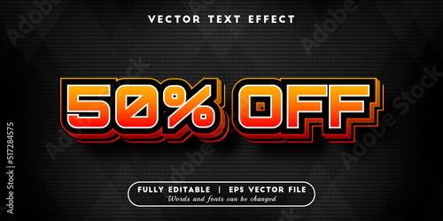 Text effects 3d 50% off, editable text style