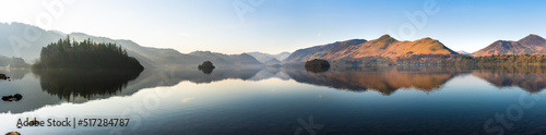 Fotografia Derwentwater lake panorama in Lake District, Cumbria. England