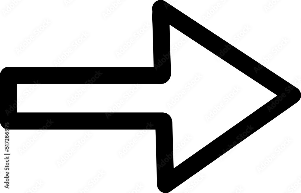 Pictograph of arrow vector icon illustration on white background Pictograph of arrow vector icon illustration on white background