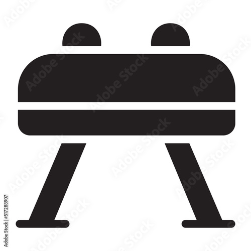 pommel horse glyph icon